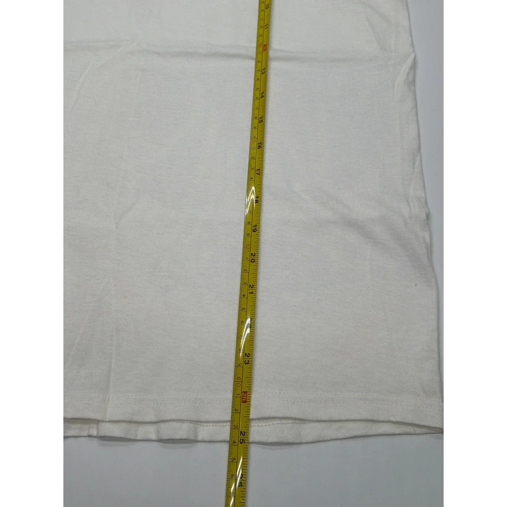 Vintage Adidas Tank Top‎ Mens Large White Embroidered Logo Made in USA 90s Vest